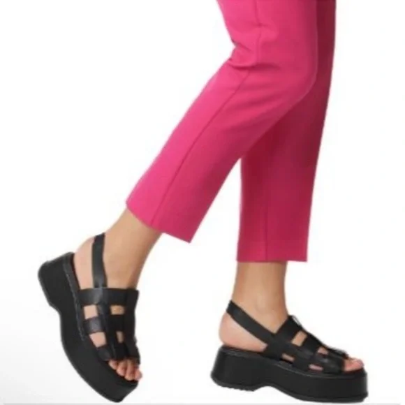 Sorel Dayspring Black Leather Slingback Sandals Size 7.5 NEW - Picture 8 of 8